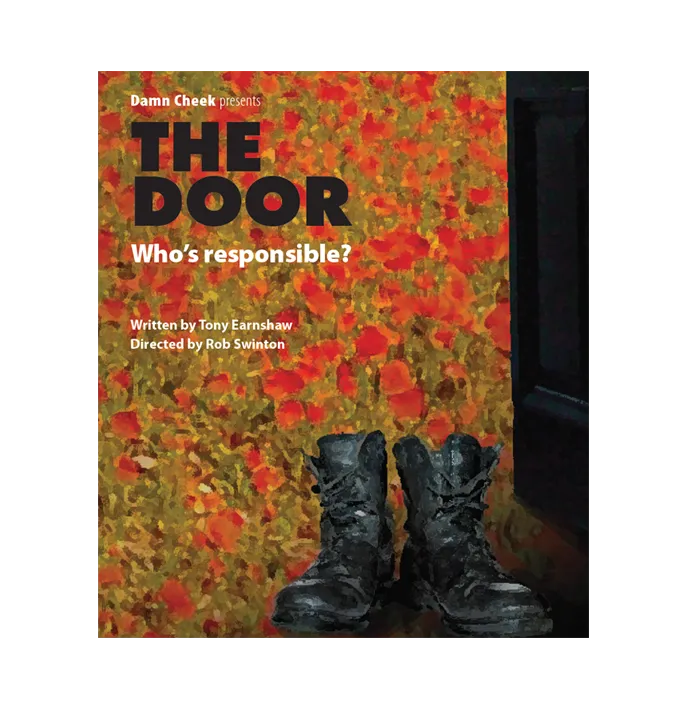 The Door - picture of flyer for play by Tony Earnshaw
